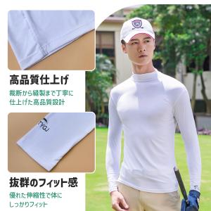 ゴルフウェア インナー メンズ 長袖 UVカッ...の詳細画像5