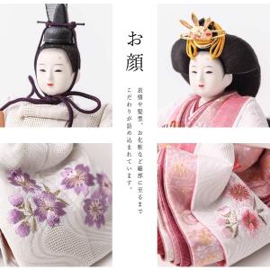 柴田家千代作 雛人形 柳 平安 流水桜 親王飾...の詳細画像3