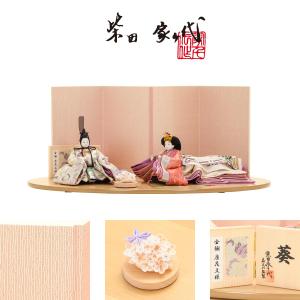 柴田家千代作 雛人形 柳 平安 唐花 親王飾り...の詳細画像1