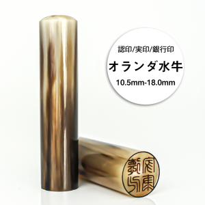 はんこ オランダ水牛印鑑 印鑑セット 高級もみ...の詳細画像1