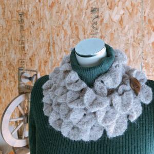 パンダフルネックウォーマー by knitting_papa リッチモア パーセント