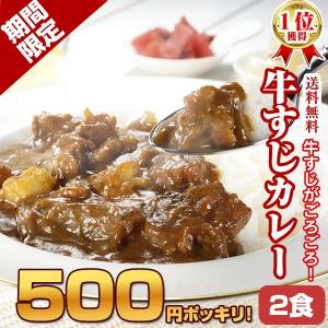 博多風牛すじカレー2パック 送料無料 10万食突破！レトルト ポイント消化   ご当地グルメ  B級グルメ　1000円 ポッキリ！