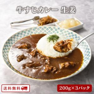 新発売 牛すじカレー（しょうが味）200g×3パック｜kyushu-gochisoubin