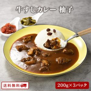 新発売 牛すじカレー（柚子味）200g×3パック｜kyushu-gochisoubin