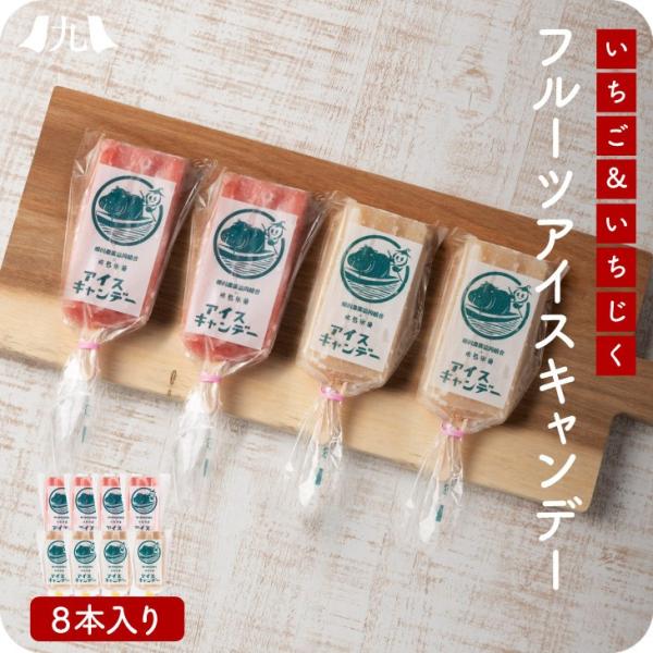 産地直送 【柳川育ち フルーツアイスキャンデー 8本（あまおう×4本 いちじく×4本）】 九州 お取...