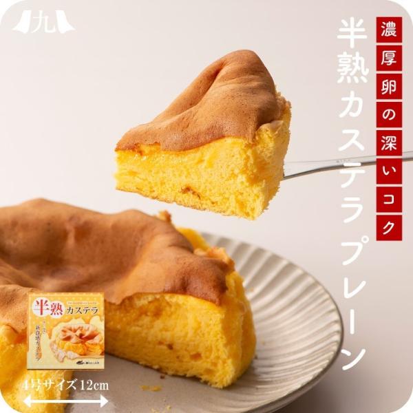 産地直送 【半熟カステラ プレーン 約180g  4号（約12cm）】 九州 お取り寄せ ギフト 贈...