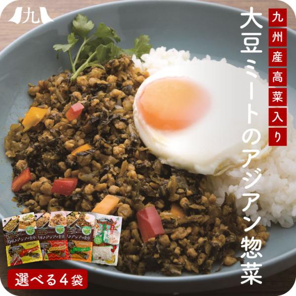 「アジア風大豆ミートと切り干し大根サラダ 選べる4種」 九州 お取り寄せ 惣菜 健康 美容 大豆ミー...