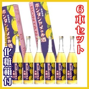 ボンタンアメのお酒 6度 500ml 化粧箱入り 6本入り 本坊酒造 鹿児島リキュール｜kyushu-shouchu-club