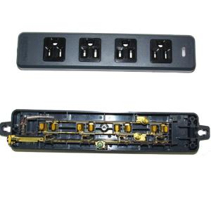 自作用 4口 黒い電源タップ MR7704BB...の詳細画像1