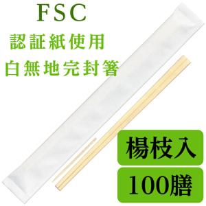 割り箸 100膳 個包装 九州紙工 紙完封箸 ...の詳細画像1