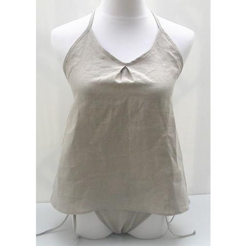 【ネコポス送料無料】こっとんキャミソールリネンワッシャー【ホルターネック】or【ストラップ】