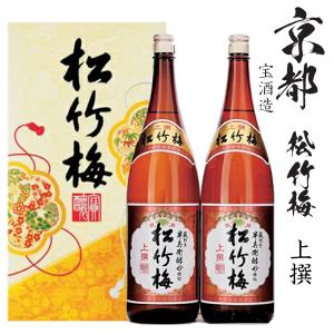 日本酒 松竹梅 上撰 1800ml 一升瓶 （1800ml/1本） : 世界のお酒