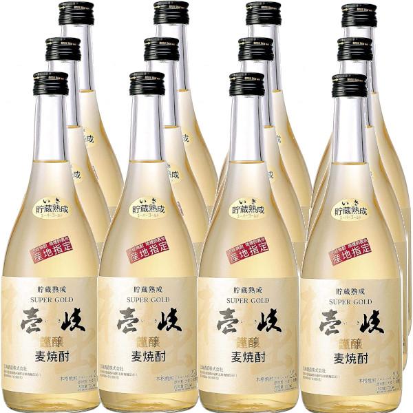 壱岐麦焼酎　壱岐スーパーゴールド22度720ml瓶1ケース（12本）