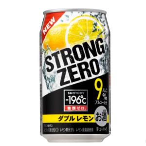 サントリー　-196℃ストロングゼロ　ダブルレモン（糖質ゼロ）350ml缶1ケース (24本入)｜kyusyusake