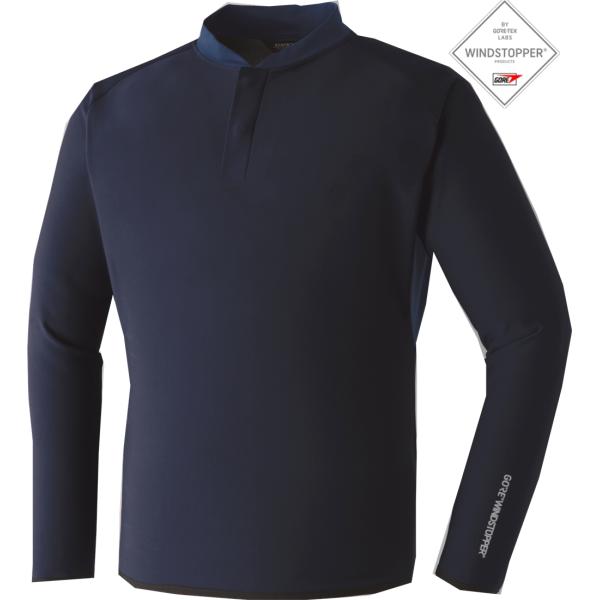 Asahicho GORE-TEX ウインドストッパーシャツ 51034 ネイビー S-5L ゴアテ...