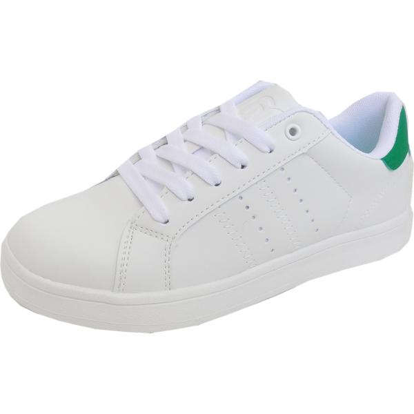 fu SPIELER スパイラー HMS-1863 紳士スニ−カー ホワイト/グリーン メンズ 25...