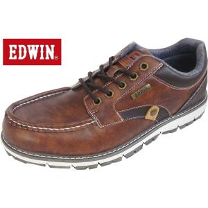fuエドウィン EDW-7984 ブラウン EDWIN　送料無料　防水加工 紳士スニ−カー  メンズ 25-30cm  スニーカー｜ショップ球太　Yahoo!店