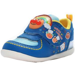 ムーンスター アンパンマンAP B51　 ブルー　12111045 子供靴 12-15cm ハーフサイズ　ベビースニーカー
