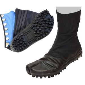 ゴムピンスパイク地下足袋若葉I−98 マジツク 荘快堂 黒 24-29cm