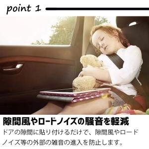 ドア モール 車 風切り音防止 静音 黒5m ...の詳細画像1