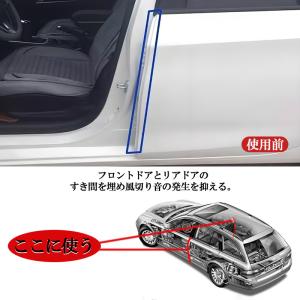 風切り音防止モール 車用ドアモール 挟み込む ...の詳細画像1