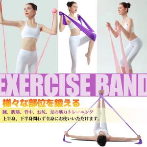 トレーニングチューブ エクササイズバンド 筋ト...の詳細画像3