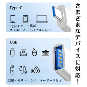 USB標準 Type-C 変換アダプタUSB2...の詳細画像2