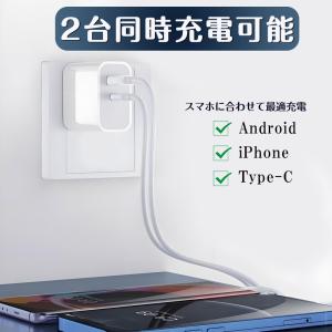 AC急速充電器 35W2ポート QC3.0 P...の詳細画像3