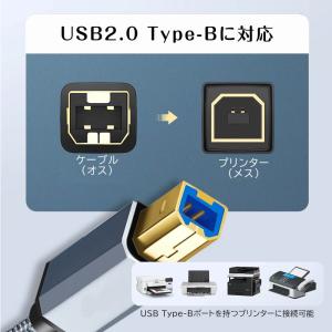 プリンターケーブル タイプC to タイプB ...の詳細画像3