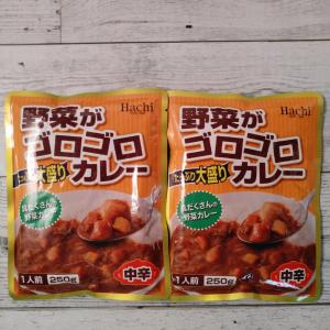 ハチ食品 野菜がゴロゴロたっぷり大盛りカレー 中辛 250g×2袋 メール便送料無料 ポイント消化 500 商品券 消化 使える 店 食品