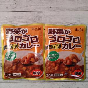 ハチ食品 野菜がゴロゴロたっぷり大盛りカレー 中辛 250g×2袋 メール便送料無料 ポイント消化 500