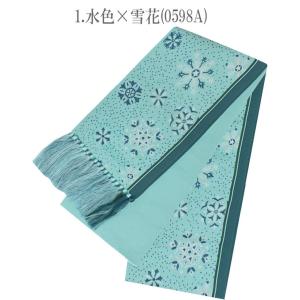 半幅帯 正絹 本場筑前博多織 日本製 雪花 雪...の詳細画像2