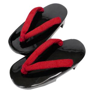 【訳あり】子供下駄 キッズ 黒塗り 下駄 訳あ...の詳細画像2