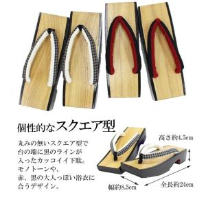 下駄 女性用 4タイプ 赤 黒 バラ 薔薇 ス...の詳細画像2