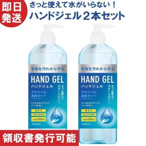 在庫あり 即納 アルコール ハンドジェル アルコールジェル 2本セット 500ml 東亜産業 日本製 アルコール洗浄タイプ 手指用 国産 エタノール 大容量 返品交換不可｜kyuzo-outdoor