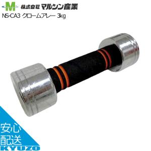 マルシン産業 NS-CA3 クロームアレー 鉄アレー 3kg｜kyuzo-shop