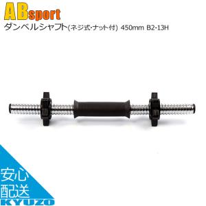 Absports 50197 ダンベルシャフト ネジ式 ナット付 450mm｜kyuzo-shop