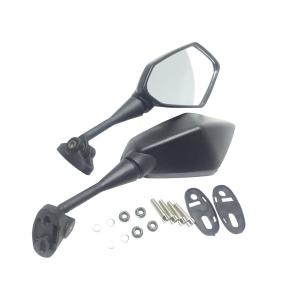 nakira バイク用カウルミラー 左右セット 黒 スクエア