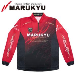 マルキュー（MARUKYU） ジップアップシャツ TR-01 レッド S M L LL 3L
