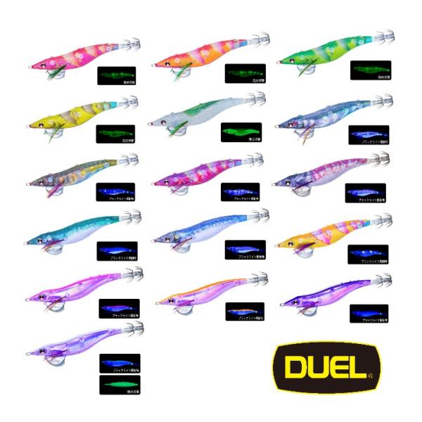 DUEL スシQ エサ巻きエギ 中層用 3.5号 19.5g デュエル ヨーヅリ アオリイカ エギン...