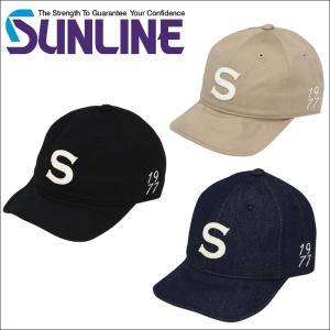 サンライン ショートブリム キャップ ブラック ベージュ