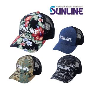 サンライン コットンメッシュキャップ ステータス フィッシング 帽子 ウエア 磯釣り 鮎 船 ルアー CP-3829