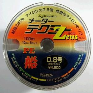 GOSEN（ゴーセン） メーターテクミーゼウス 100m連結 1.5号 国産PE