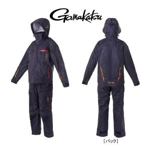 がまかつ デュラブル レインスーツ ブラック M L LL フィッシング サロペット 透湿防水 ウエア 磯釣り 鮎 船 ルアー GM3645
