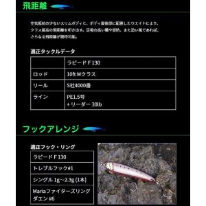 マリア ラピード F130 30g 青物 大物...の詳細画像5