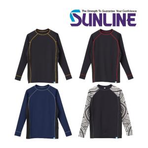 サンライン クール フィット シャツ M L LL 虫よけ加工 ステータス フィッシング ウエア 磯釣り 鮎 船 ルアー SUW-06211CW