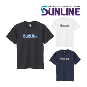 サンライン DRY Tシャツ S M L LL 3L ブラック ホワイト ネイビー フィッシング ウエア 磯釣り 鮎 船 ルアー SUW-15304DT