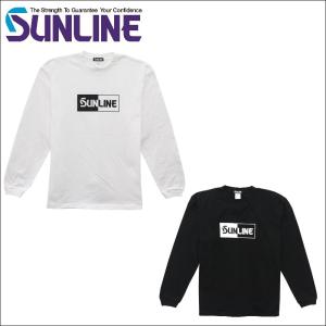 サンライン コットンロング Tシャツ S M L LL ホワイト ブラック ステータス フィッシング ウエア 磯釣り 鮎 船 ルアー SUW-15206LT