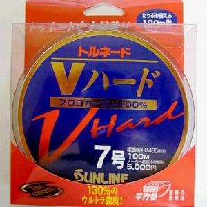 サンライン トルネード Vハード 7号 100m 国産フロロ...