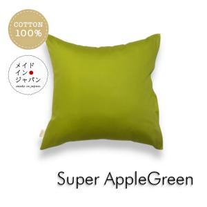 全25色クッションカバー スーパーグリーン 緑 無地 45×45cm シンプル